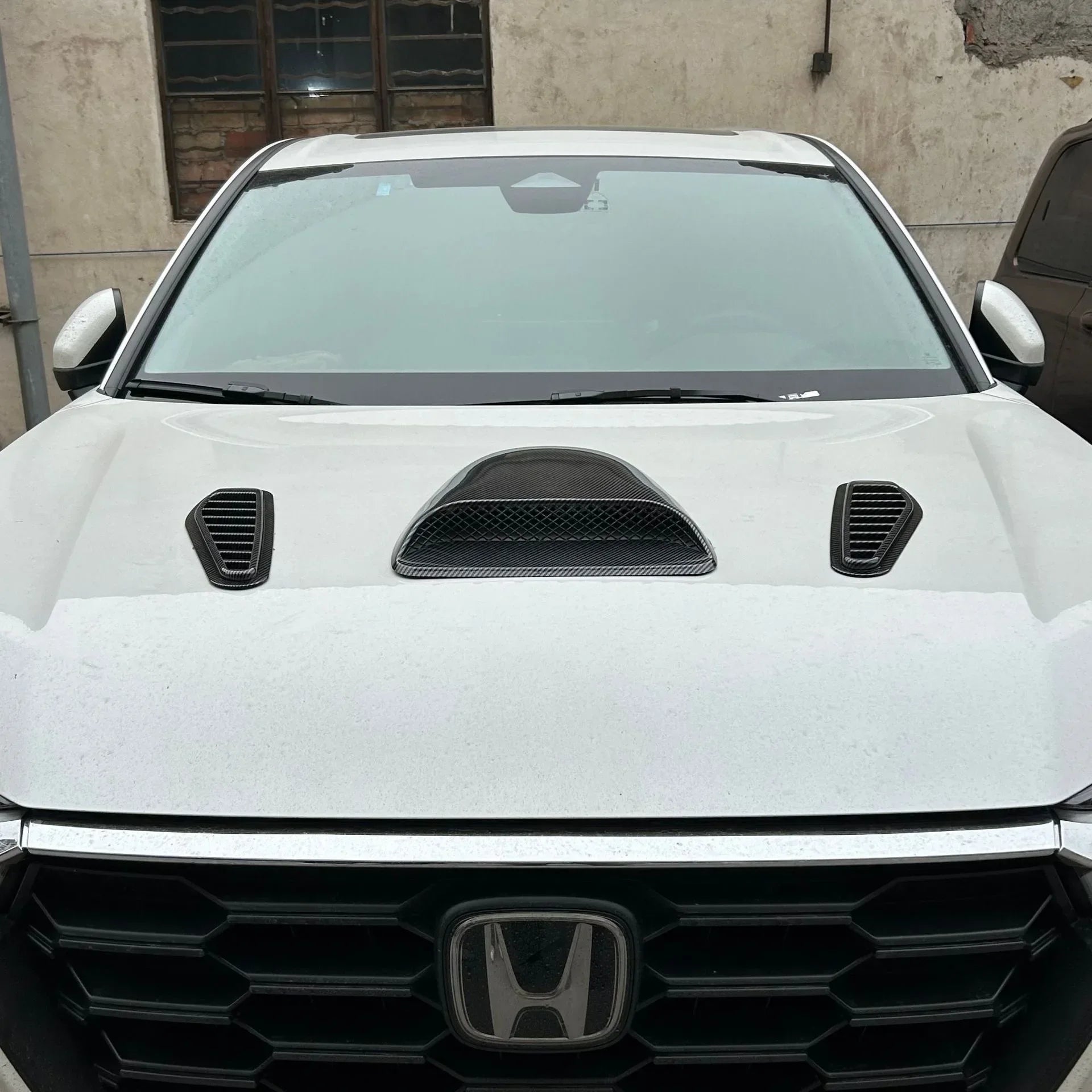 Airflow Intake Cover Car Airflow Intake Decoration Spoon Engine Hood Ventilation Cover Universal Airflow Vent Protection Cover