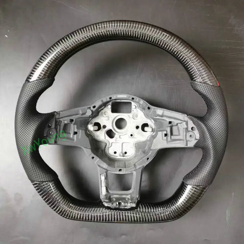 100% Real Carbon Fiber Steering Wheel for VW Volkswagen Golf 7 Rline GTI GTS GTD GTE Polo GTI Scirocco T-ROC Tiguan