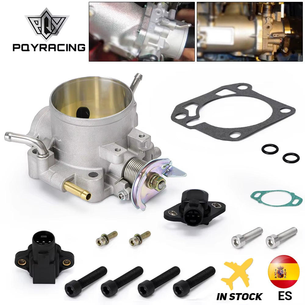 Aluminum Silver Intake Manifold 70Mm Throttle Body for Honda B16 B18 D16 F22 B20 D/B/H/F EG EK H22 6959