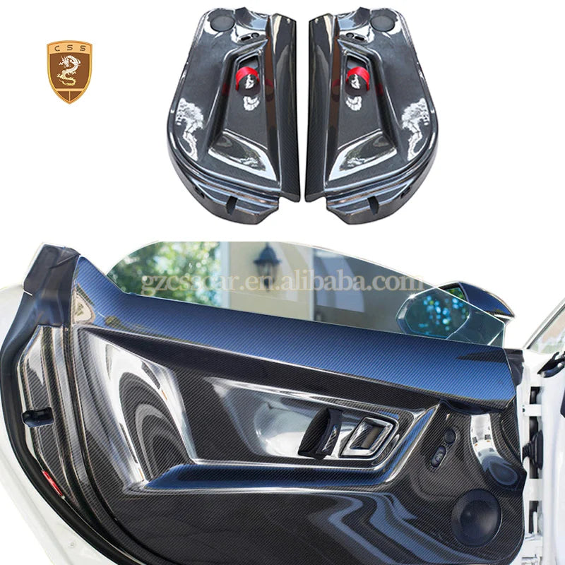 Gallardo Car Inner Door Side Panel For Lamborghini LP550 LP560 LP570 OEM Style 2008 2009 2010 2011 2012 Dry Carbon Fiber Parts