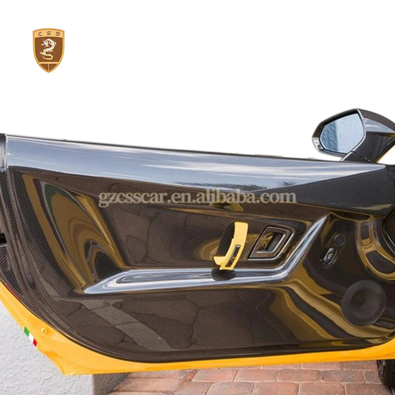 Gallardo Car Inner Door Side Panel For Lamborghini LP550 LP560 LP570 OEM Style 2008 2009 2010 2011 2012 Dry Carbon Fiber Parts