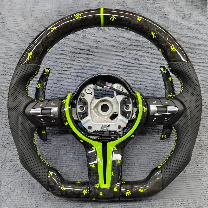 Luxury Dry Carbon Fibre Steering Wheel for BMW M4 M4 F82m4 M4f82 F82 M4cs M4 420i 428i 430i 435i 440i 420d M4gtr M4gts