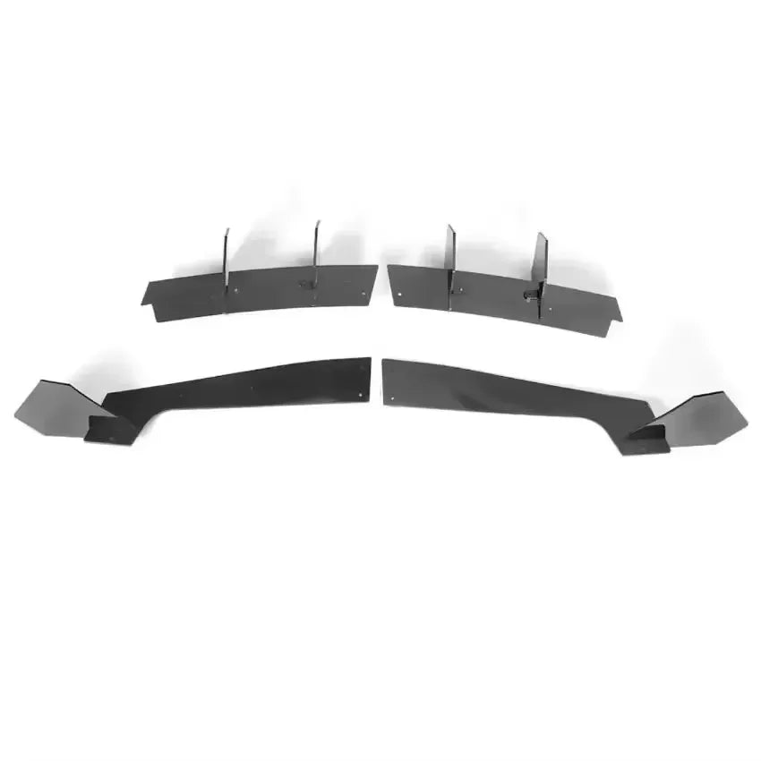 Car Rear Bumper Diffuser Fit For Ford Mustang 2018 2019 2020 2021 Body Kit Gloss Black Clip installation ABS Plastic