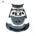 High Quality 600LT Style Dry Carbon Fiber Car Parts Body Kit With Exhaust Hood Bumper For Mclaren 540C 570S 570GT 2015-2018