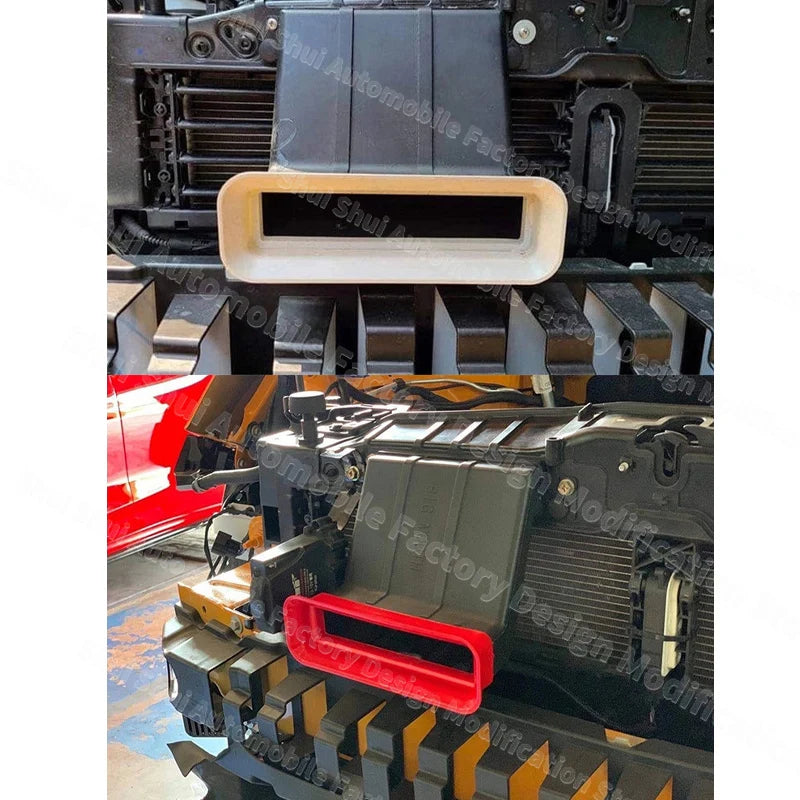 Car Front Bumper Air Inlet for Ford Focus 2012-2018 RS ST MK3 MK3.5/2019-2021 MK4 Car Splitter Spoiler Air Vent Modification Kit