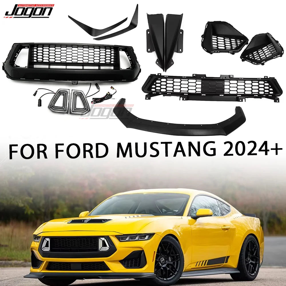 Replacement Car Front Lower Bumper Grille Air Vent Intake Trim For Ford Mustang S650 GT 2024+ Rear Bumper Corner Cover