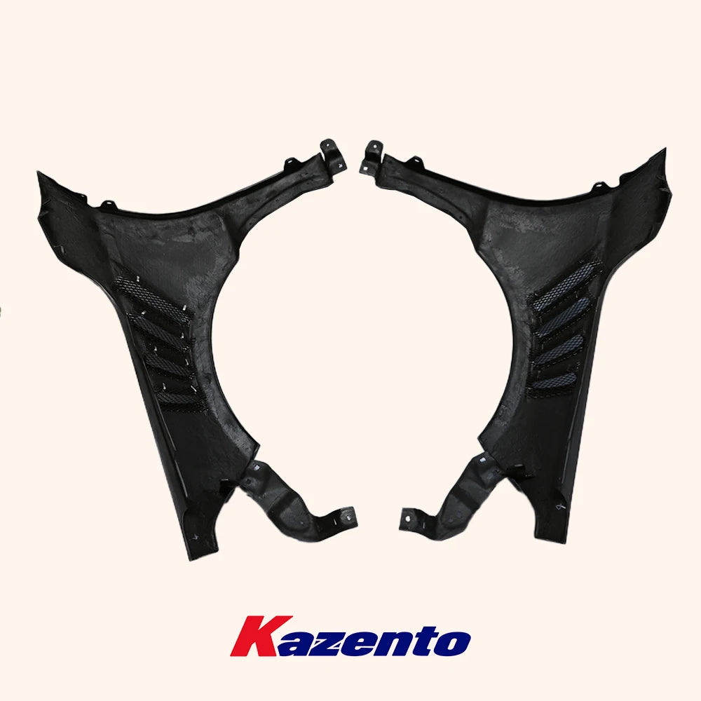 For Honda Civic Type R FL5 KZ Style Carbon Cooling Vented Front Fender 2pcs