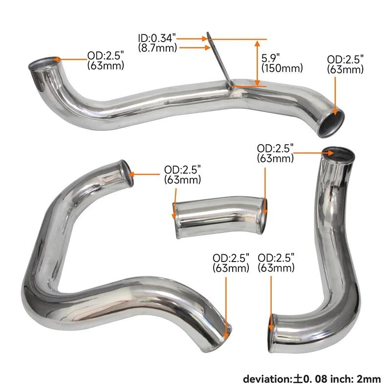 Intercooler Piping Upgrade Fits for Nissan Skyline R32 RB20DET R33 ECR33 GTS RB25DET R34 GTT RB25DET 1989-2001