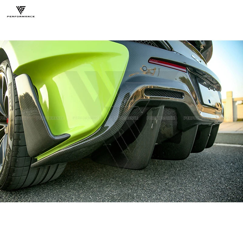 High Quality 600LT Style Dry Carbon Fiber Car Parts Body Kit With Exhaust Hood Bumper For Mclaren 540C 570S 570GT 2015-2018