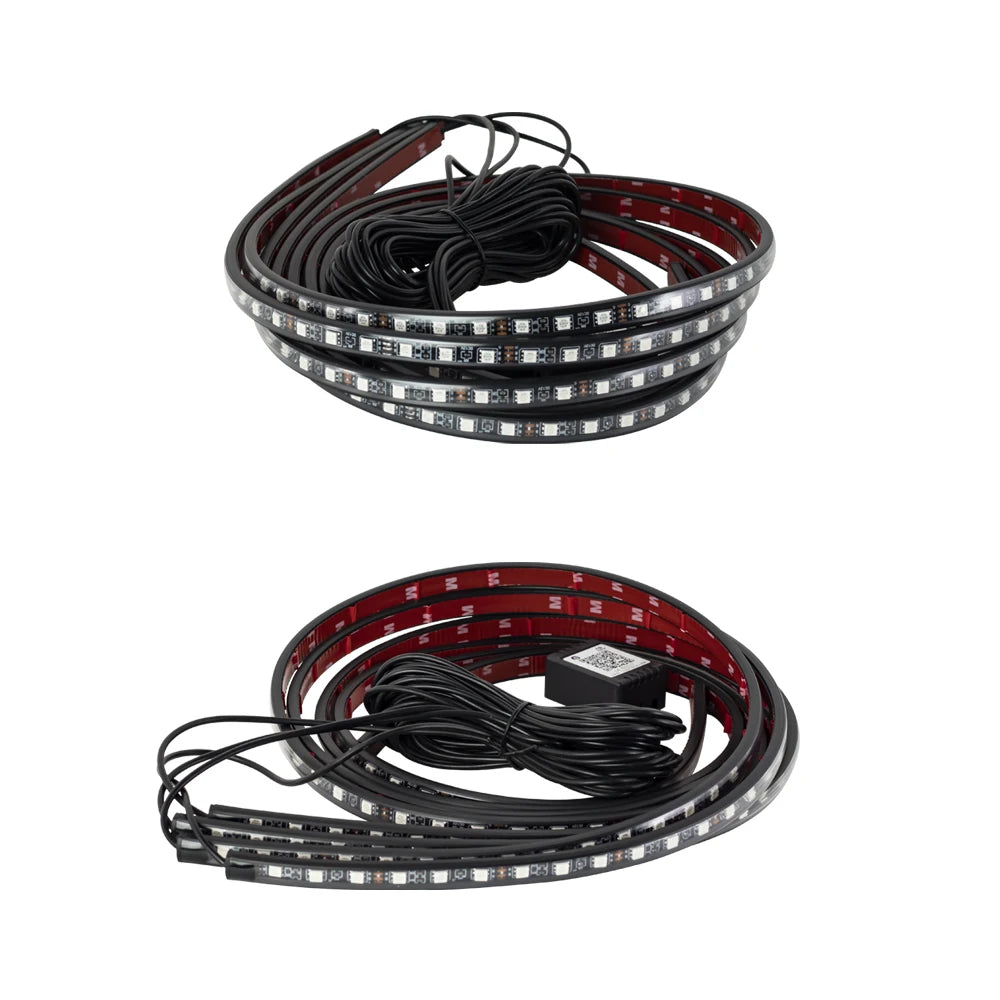 Car Charssis Flexible LED Strip Light LED Underbody APP Control RGB Neon Decorative Lamp For Honda Hyundai Kia Mercedes Benz VW