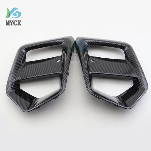Car Fog Light Frame For Ford Focus RS 2015 2016 2017 2018 Focus Stline Modified Carbon Fiber Texture Fog Light Frame