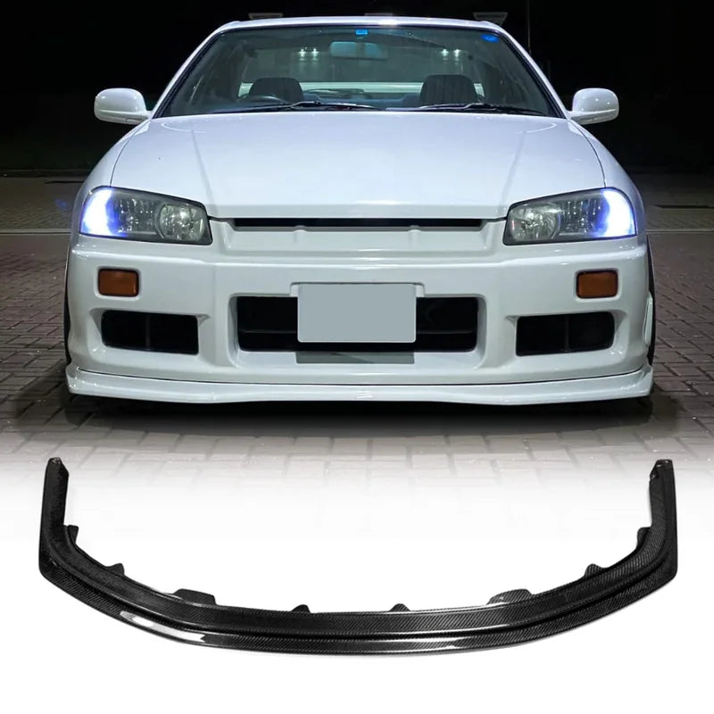 For Nissan R34 GTT D1 Style Front Bumper Lip Splitter Exterior Styling Accessories