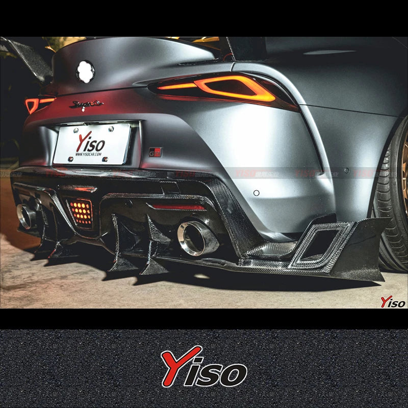 Suitable for SUPRA A90 Modified Carbon fiber YISO V2 Rear Lip Cornerite SUPRA YISO V2 Rear spoiler Aerodynamic kit diffuser