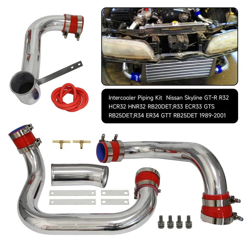 Intercooler Piping Upgrade Fits for Nissan Skyline R32 RB20DET R33 ECR33 GTS RB25DET R34 GTT RB25DET 1989-2001