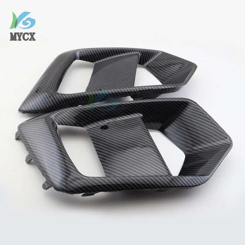 Car Fog Light Frame For Ford Focus RS 2015 2016 2017 2018 Focus Stline Modified Carbon Fiber Texture Fog Light Frame