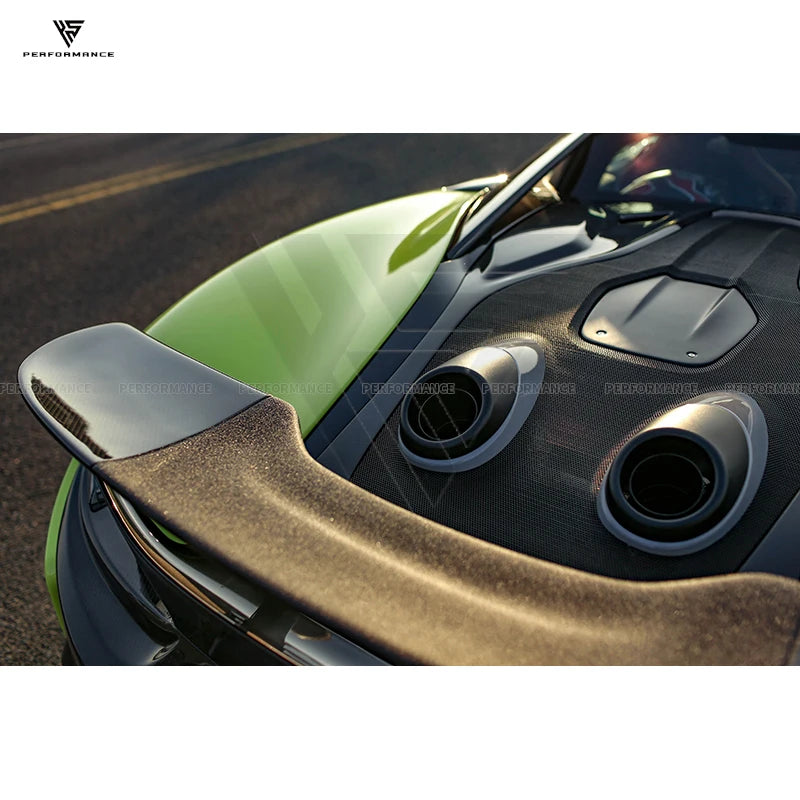 High Quality 600LT Style Dry Carbon Fiber Car Parts Body Kit With Exhaust Hood Bumper For Mclaren 540C 570S 570GT 2015-2018
