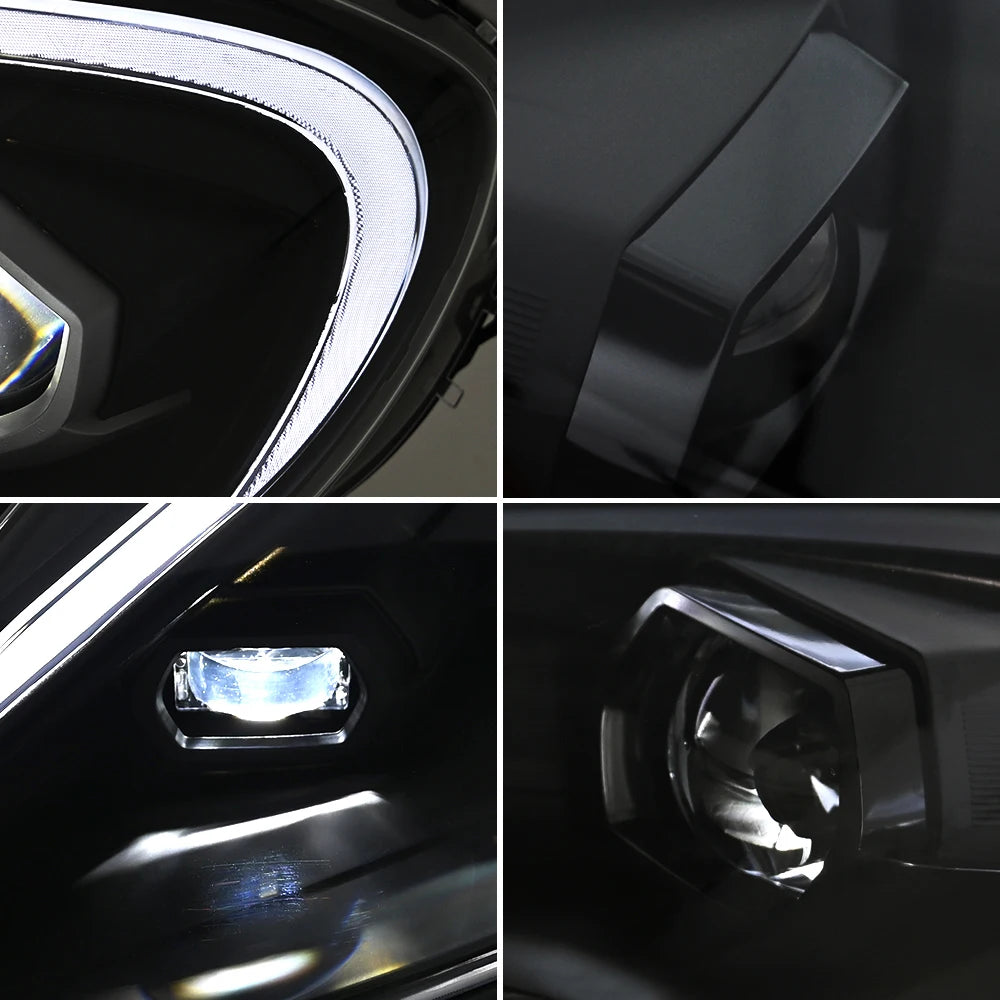 1 Pair Projector Lens LED Headlight Assembly For 2005 2006 2007 2008 2009 2010 2011 2012 2013 CHEVROLET CORVETTE COUPE Chevy Corvette C6 Headlamp