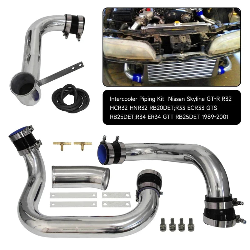 Intercooler Piping Upgrade Fits for Nissan Skyline R32 RB20DET R33 ECR33 GTS RB25DET R34 GTT RB25DET 1989-2001