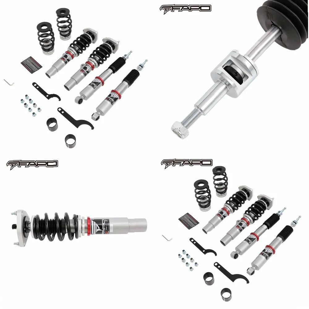 FAPO PF004820 Adjustable Coilover Lowering Kit for VW Jetta MK7 A7 MQB 2019+ High Performance Suspension