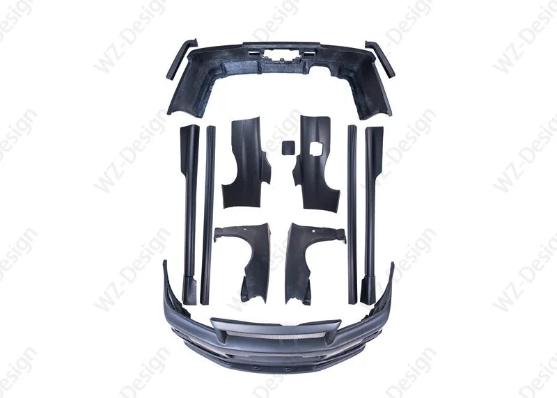 Carbon Fiber Face Ztune Style Body Kit Fit For 1999-2002 Skyline R34 GTT 2D GTR Conversion  Aero Set