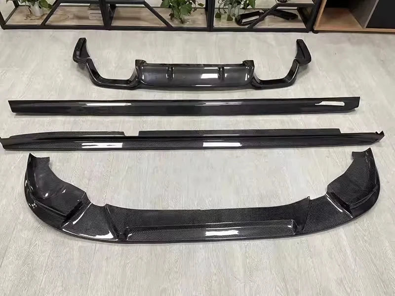 Full Set Bodykit Carbon Fiber Front Bumper Splitter Lip Rear Diffuser Side Skirt for BMW X3M F97