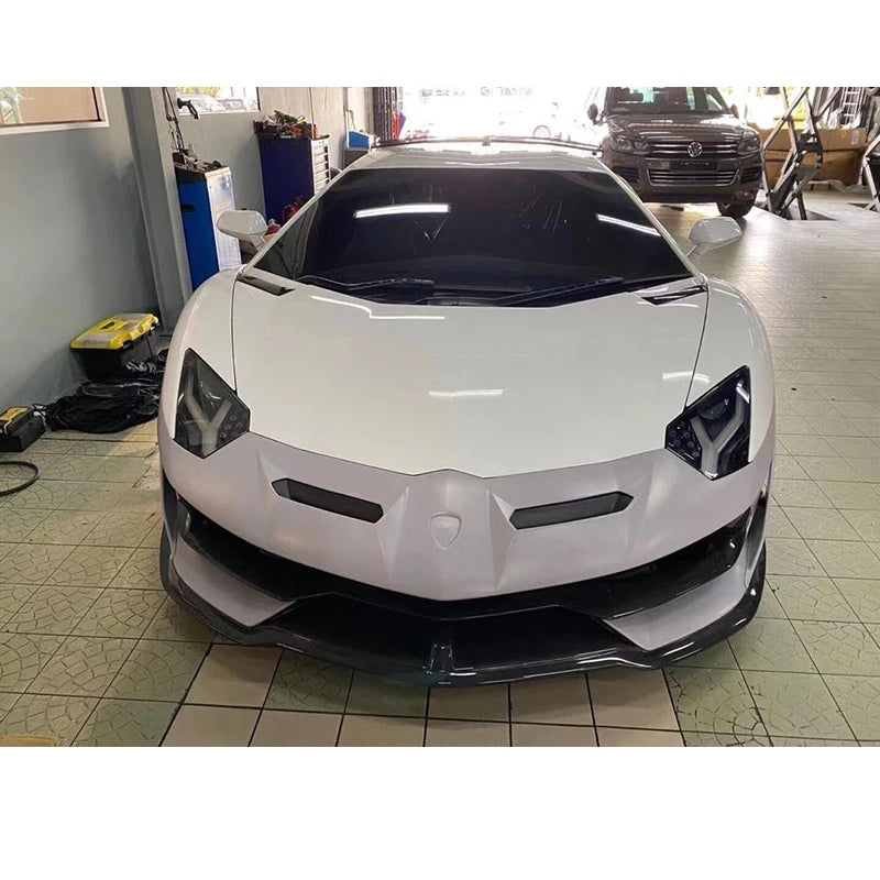 SVJ Style Dry Partial Carbon Fiber Car Parts Body Kit With Bumper Hood Exhaust For Lambo Aventador LP700 2011-2015 Carbon Kit