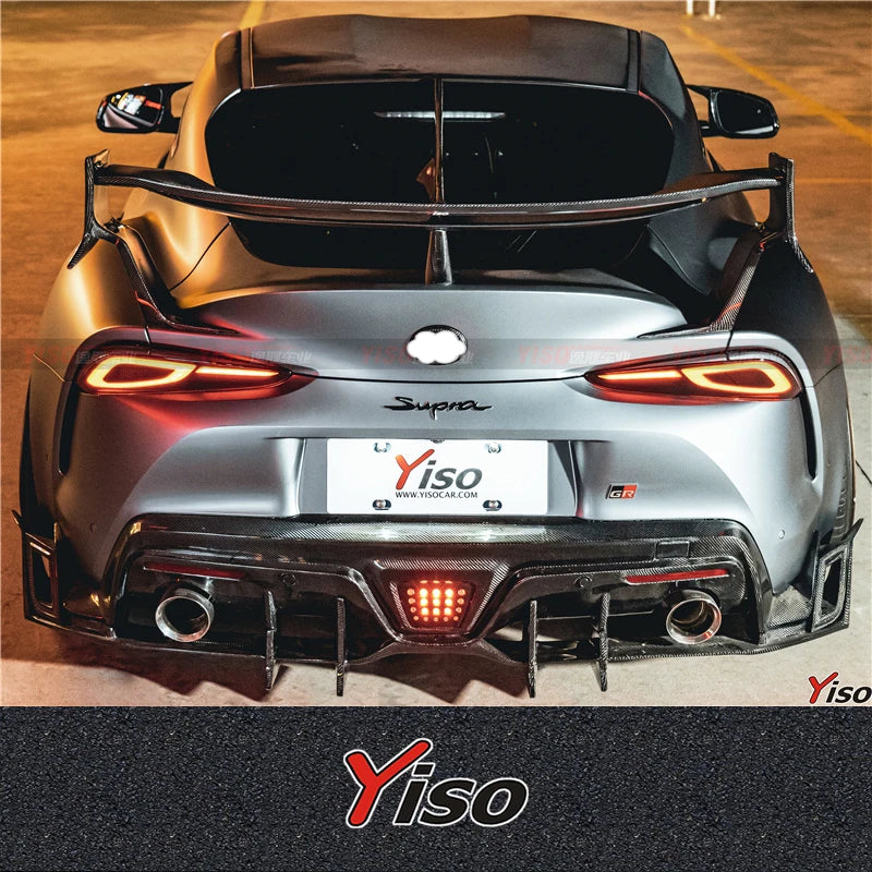Suitable for SUPRA A90 Modified Carbon fiber YISO V2 Rear Lip Cornerite SUPRA YISO V2 Rear spoiler Aerodynamic kit diffuser