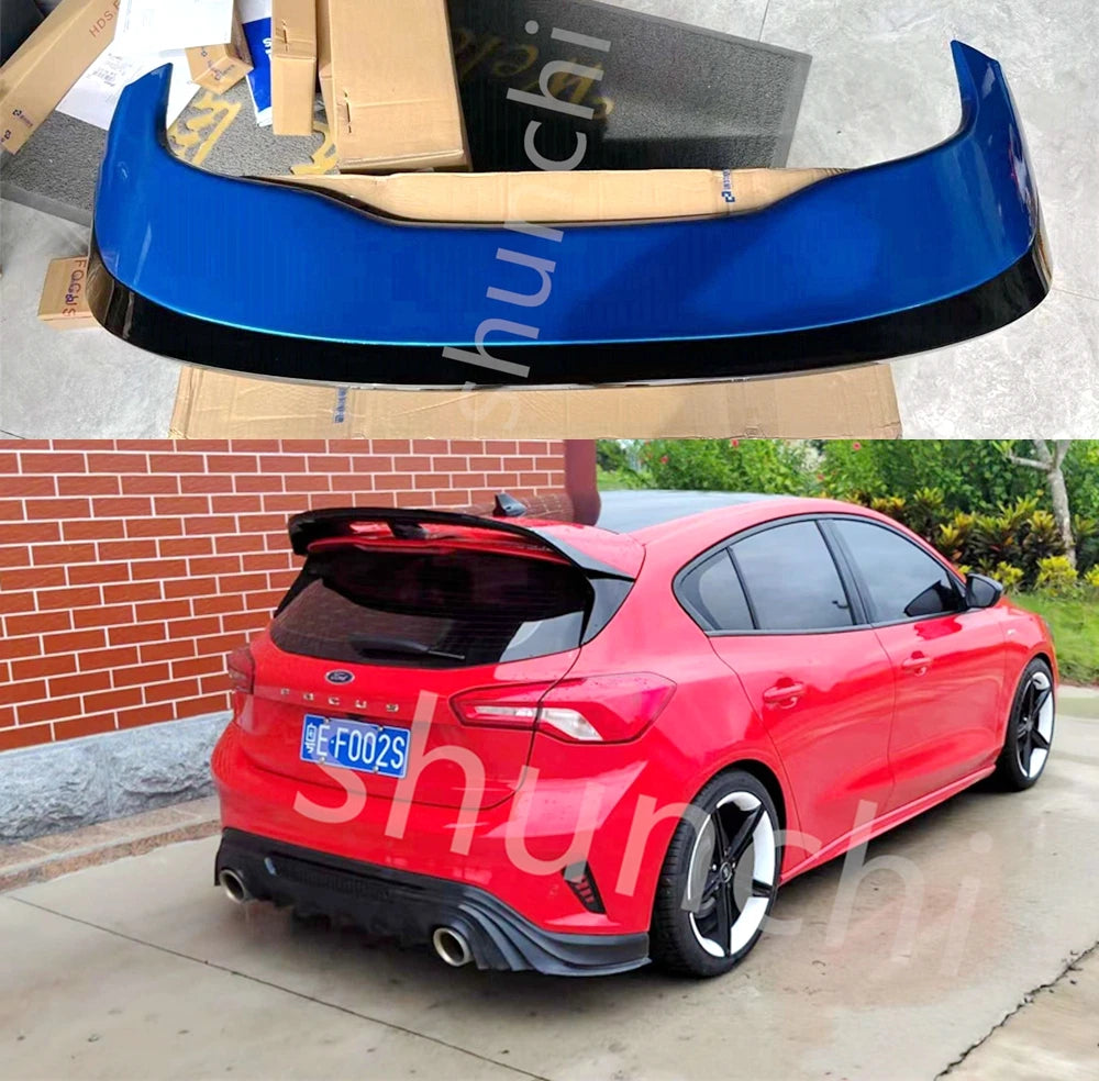 For Ford Focus 2019 2020 2021 2022 ABS Exterior Rear Spoiler Tail Trunk Boot Wing Decoration Car Styling For Focus MD Spoiler