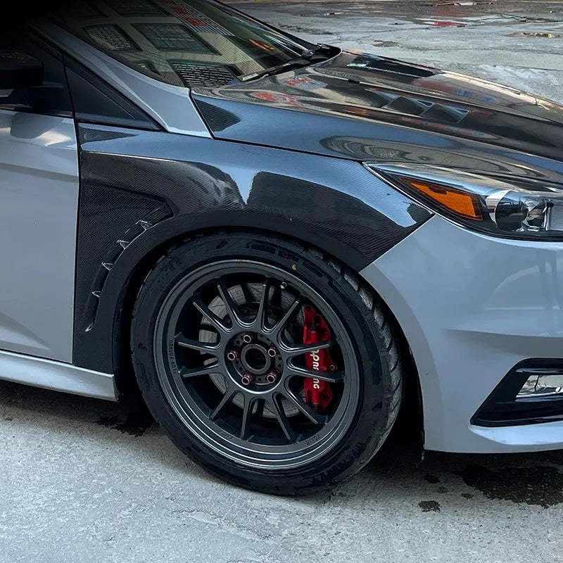 For Ford Focus ST RS 2012-2018 Modified Carbon Fiber Fender Light Weight Wing Body Kit Car Left and Right Mudguard
