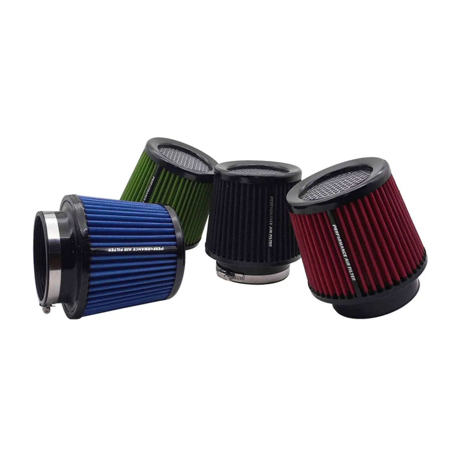 63/76/80MM Cone Air Intake Filter Universal Washable for Car Engine Pipe 2.5/3/3.15inch Sport High Flow Cold Air Intake Filter