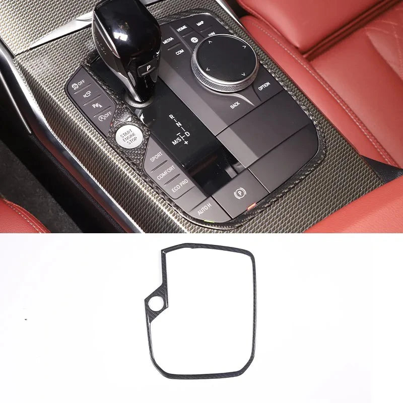 Real Carbon Fiber Central Dashboard Trim Cover For BMW 2 3 4 Series G42 G20 G22 G23 G26 M2 G87 M3 G80 G81 M4 G82 G83 2024-2025+