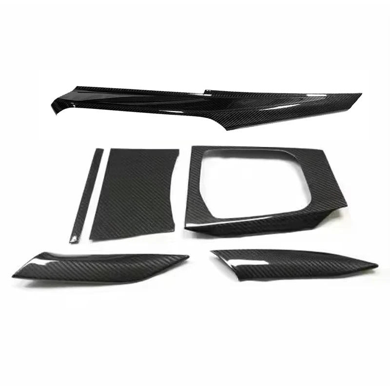 Real Carbon Fiber Central Dashboard Trim Cover For BMW 2 3 4 Series G42 G20 G22 G23 G26 M2 G87 M3 G80 G81 M4 G82 G83 2024-2025+