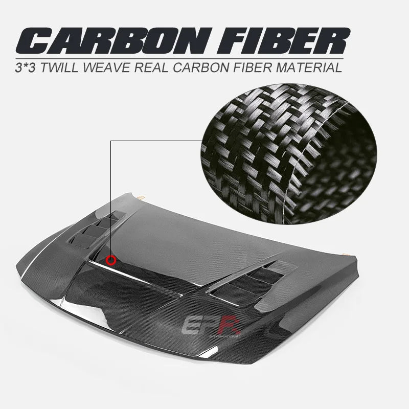 FOR EPA-V Style Carbon Fiber Hood for 21+ Hyundai Elantra N Avante N CN7 Vented Heat Reduction Lightweight Racing Upgrade