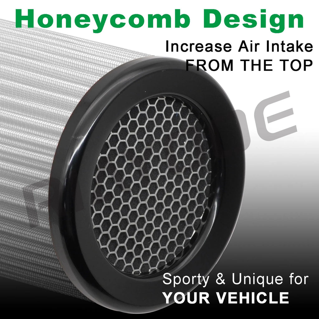 63/76/80MM Cone Air Intake Filter Universal Washable for Car Engine Pipe 2.5/3/3.15inch Sport High Flow Cold Air Intake Filter