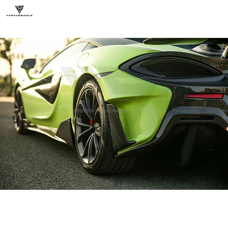 High Quality 600LT Style Dry Carbon Fiber Car Parts Body Kit With Exhaust Hood Bumper For Mclaren 540C 570S 570GT 2015-2018