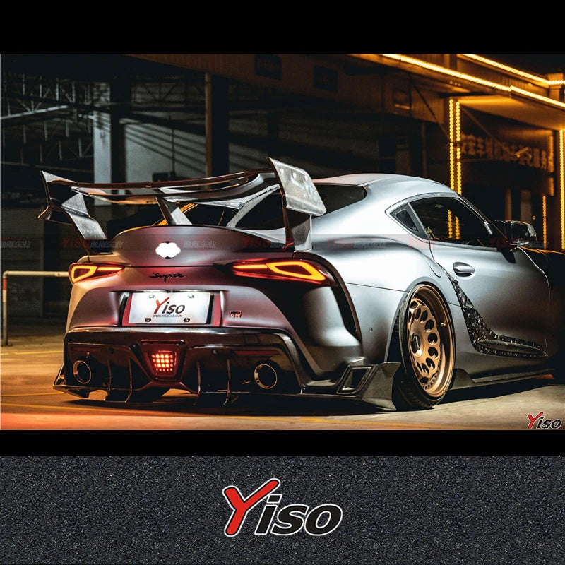 Suitable for SUPRA A90 Modified Carbon fiber YISO V2 Rear Lip Cornerite SUPRA YISO V2 Rear spoiler Aerodynamic kit diffuser