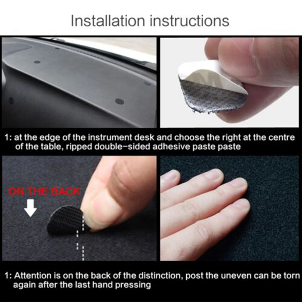 Car Dashboard Mat for Ford Focus ST RS 2012 2013 2014 2015 2016 2017 2018 Sunshade Protective Carpet Dash Mat Dashmat