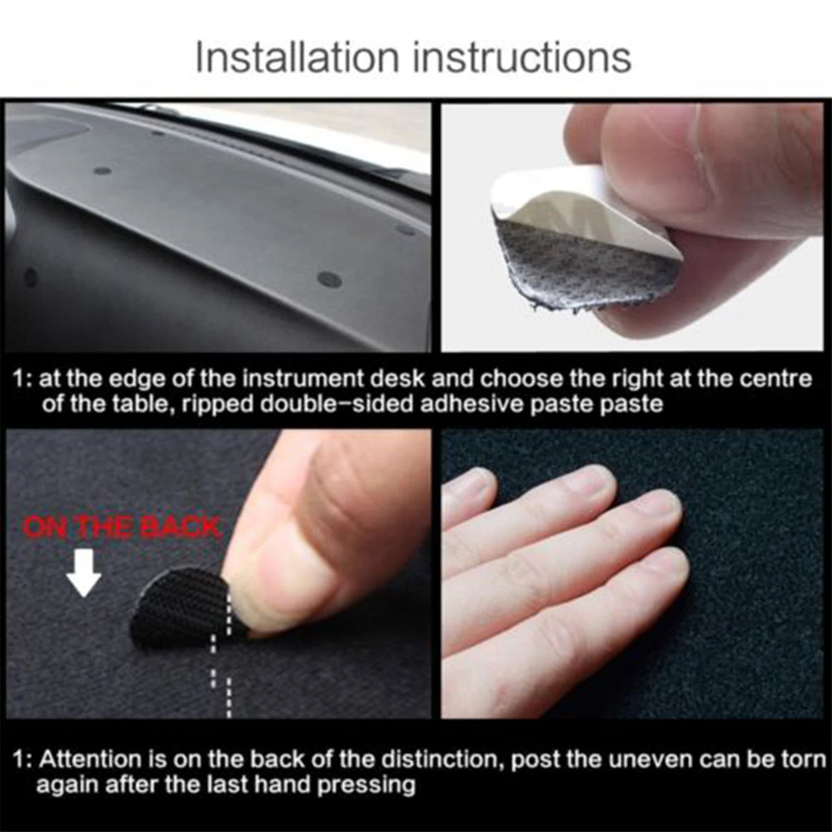 Car Dashboard Mat for Ford Focus ST RS 2012 2013 2014 2015 2016 2017 2018 Sunshade Protective Carpet Dash Mat Dashmat