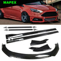 For Ford Focus ST SE RS Front Bumper Lip Spoiler Splitter Body Kit+ Side Skirt