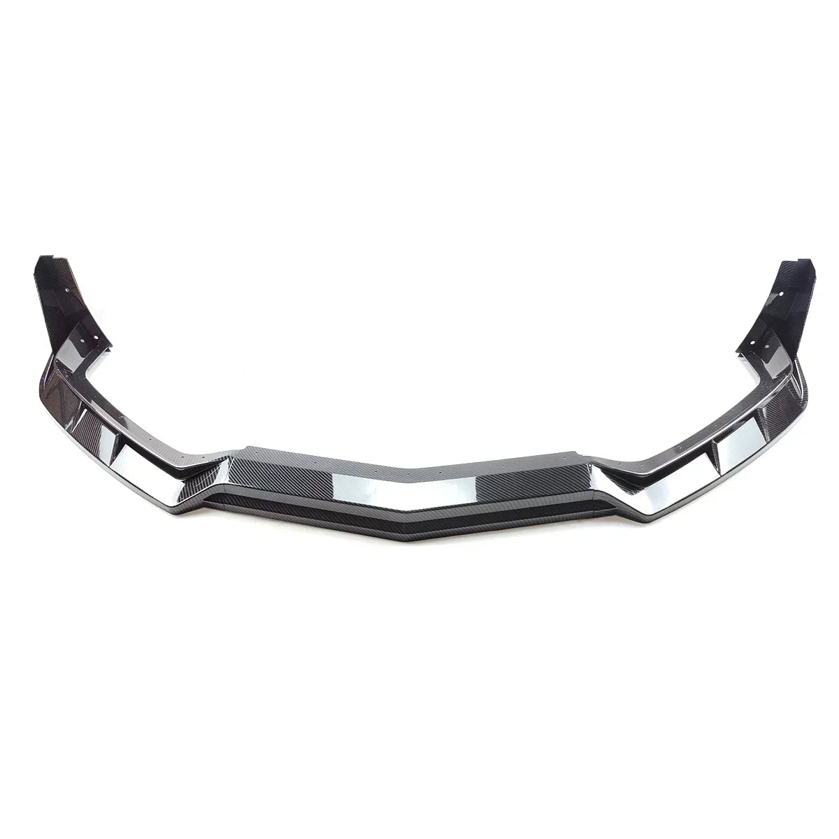 For 2020-2023 Corvette C8 Z51 STG 3 Winglet Front Bumper Lip Splitter Carbon Fiber Look Matte Black Gloss Black Auto Body Kit