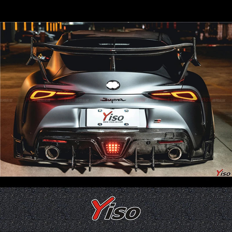 Suitable for SUPRA A90 Modified Carbon fiber YISO V2 Rear Lip Cornerite SUPRA YISO V2 Rear spoiler Aerodynamic kit diffuser