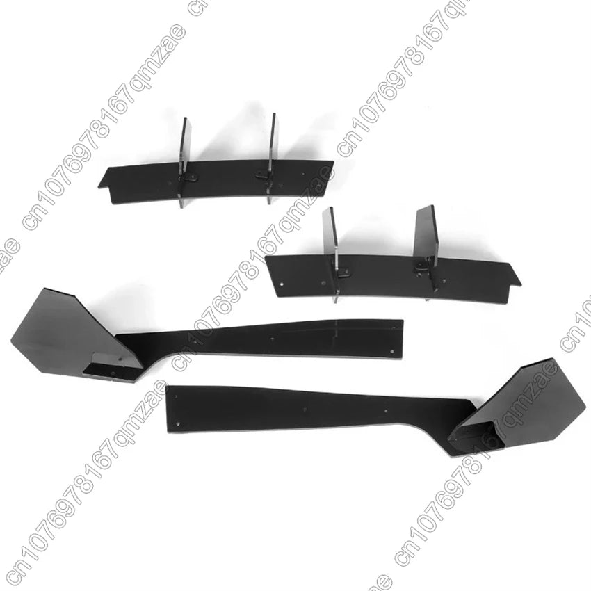 Car Rear Bumper Diffuser Fit For Ford Mustang 2018 2019 2020 2021 Body Kit Gloss Black Clip installation ABS Plastic
