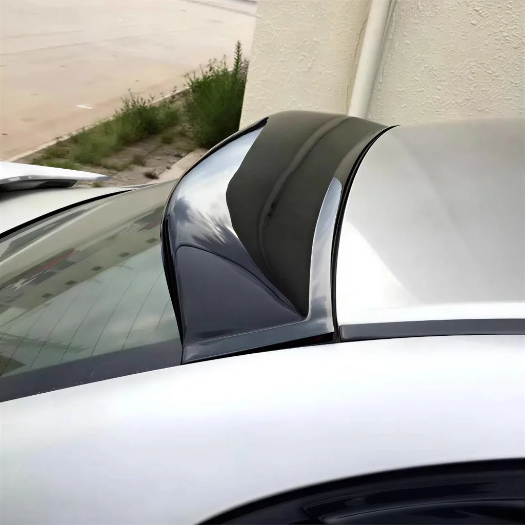 Rear Trunk Roof Spoiler Splitter For Honda Civic 8th Sedan 2006-11 Wing Tail Deflector Glossy Black Airfoil Tuning Trim Body Kit