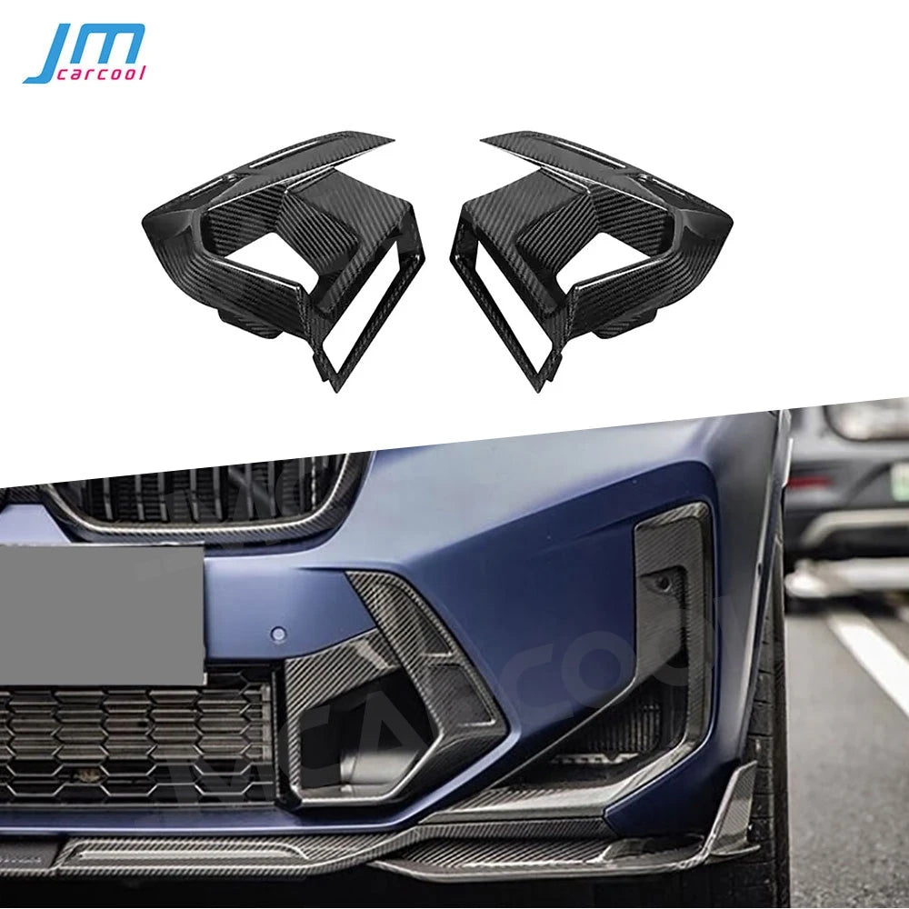 Dry Carbon Fiber Front Bumper Air Vent Intake Cover Trims for BMW X3M F97 2022+ Car Body Kits Accessories External Decoration