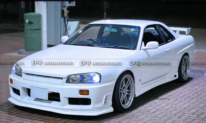For Nissan R34 GTT D1 Style Front Bumper Lip Splitter Exterior Styling Accessories