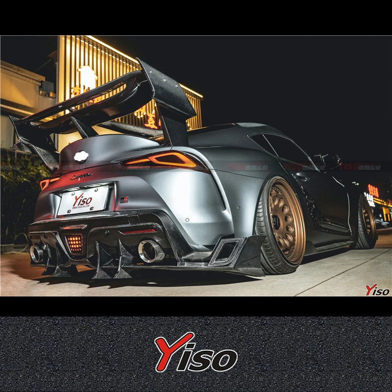 Suitable for SUPRA A90 Modified Carbon fiber YISO V2 Rear Lip Cornerite SUPRA YISO V2 Rear spoiler Aerodynamic kit diffuser