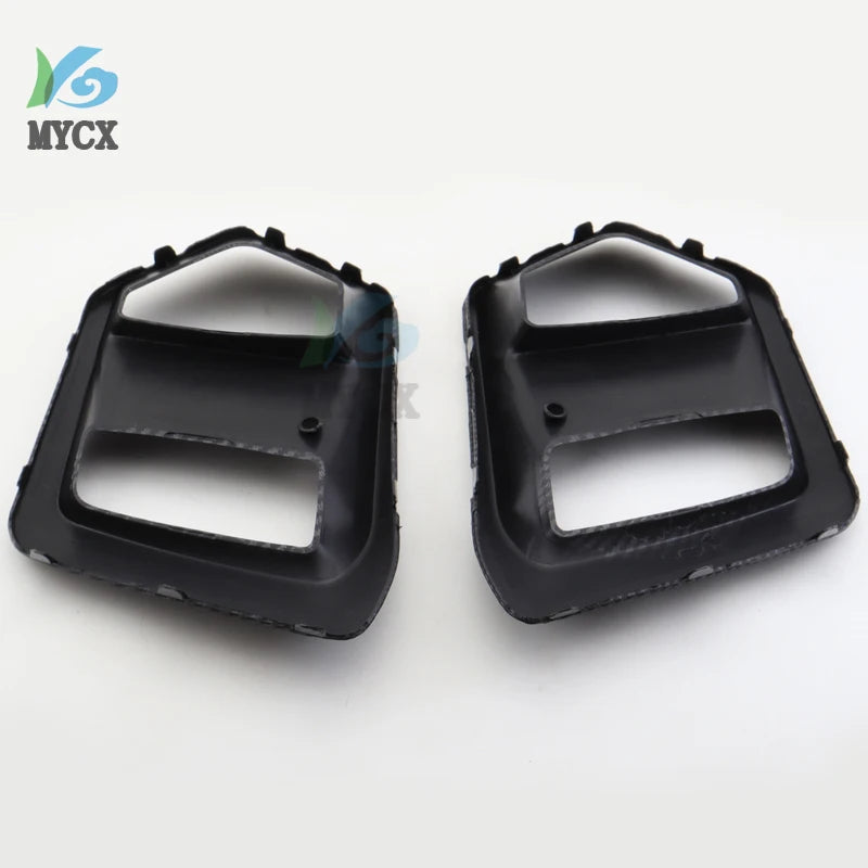 Car Fog Light Frame For Ford Focus RS 2015 2016 2017 2018 Focus Stline Modified Carbon Fiber Texture Fog Light Frame