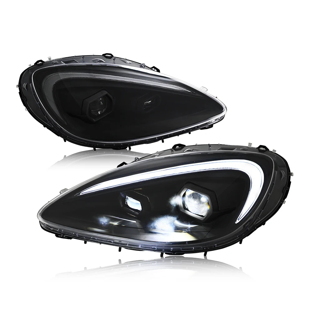 1 Pair Projector Lens LED Headlight Assembly For 2005 2006 2007 2008 2009 2010 2011 2012 2013 CHEVROLET CORVETTE COUPE Chevy Corvette C6 Headlamp