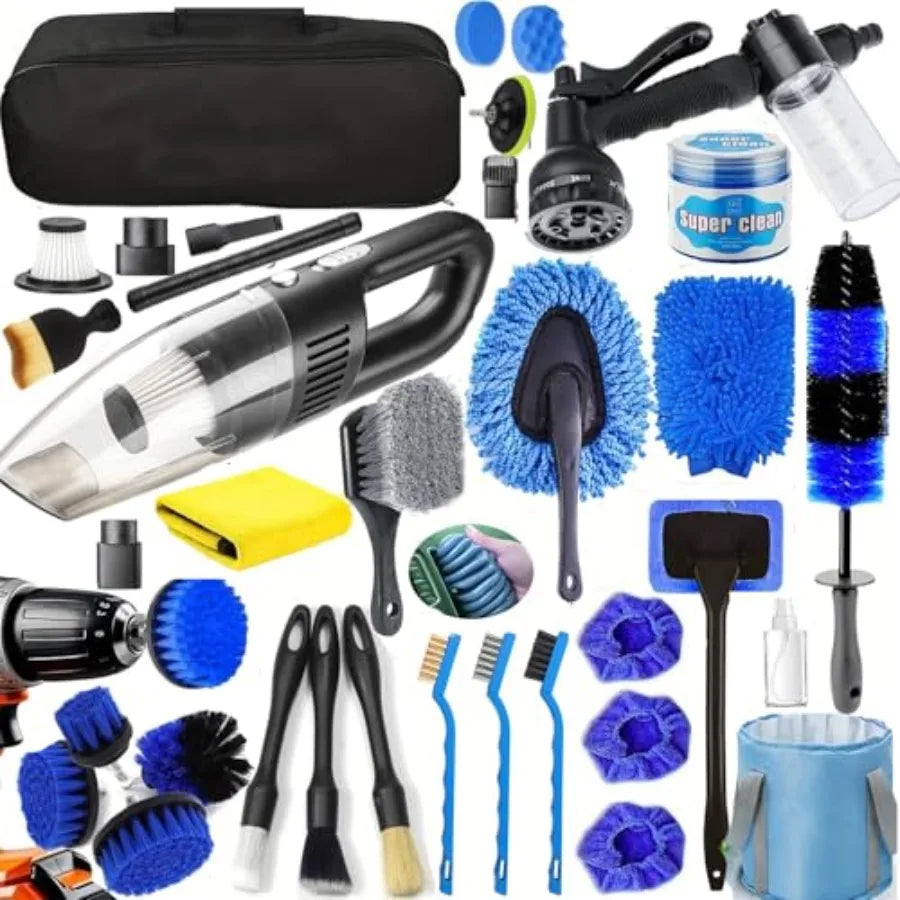 36Pcs Car Detailing Kit Car Detailing Brush Set Car Wash Cleaning Kit Car Detailing Brushes Professional Car Care Kit for Inter