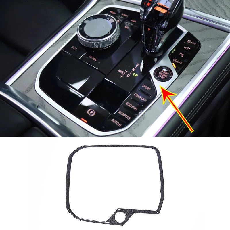 Real Carbon Fiber Central Dashboard Trim Cover For BMW 2 3 4 Series G42 G20 G22 G23 G26 M2 G87 M3 G80 G81 M4 G82 G83 2024-2025+